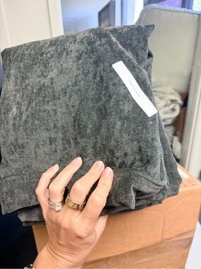 Lovesac Charcoal Gray standard back pillow covers  - B grade